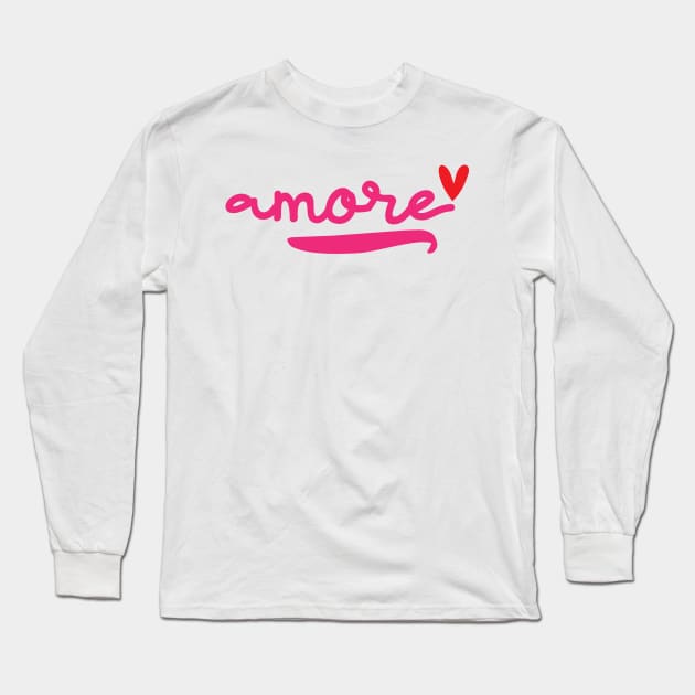 Amore Long Sleeve T-Shirt by unique_design76